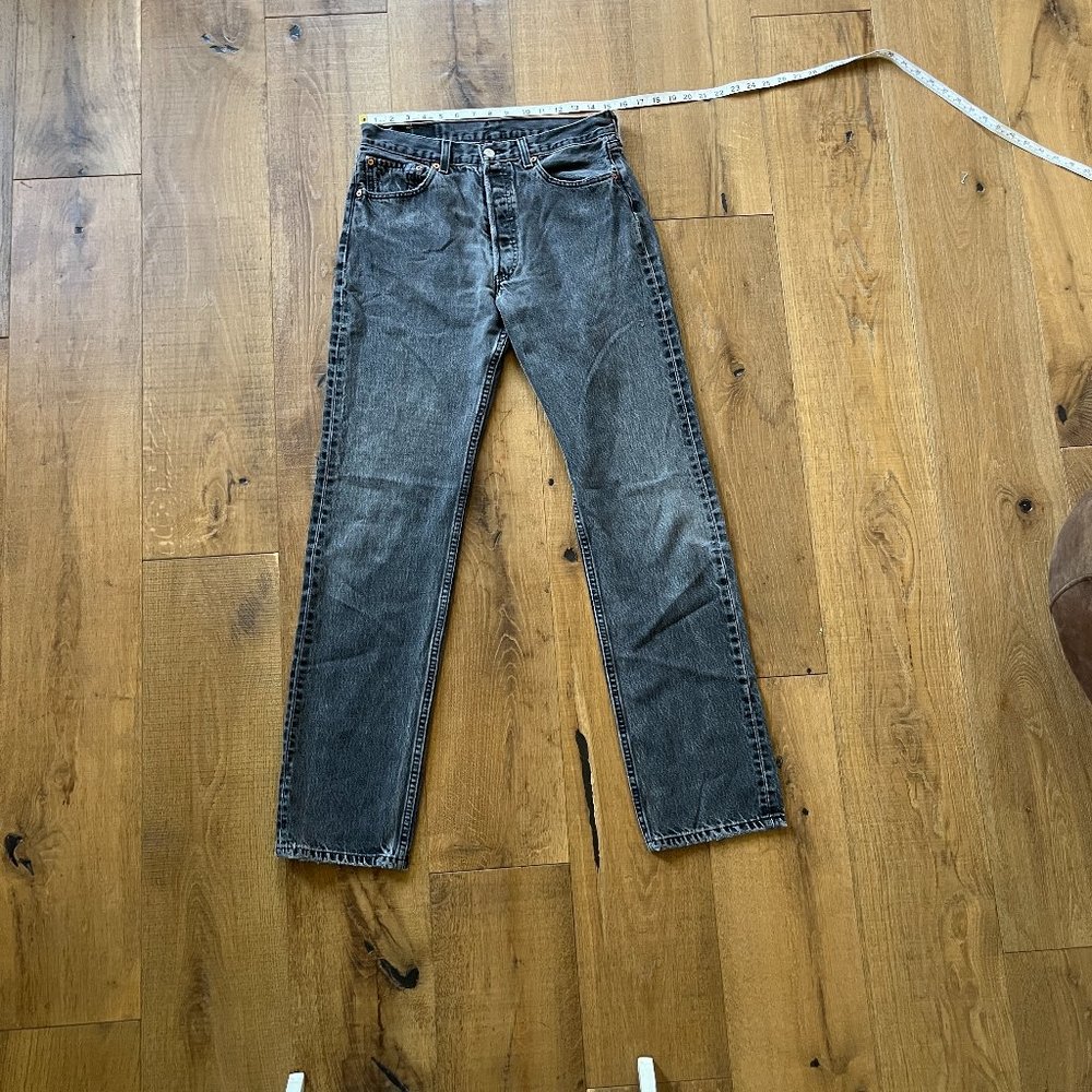 Levi's Classic Original 501's Faded and Softened Black Size 32x34
